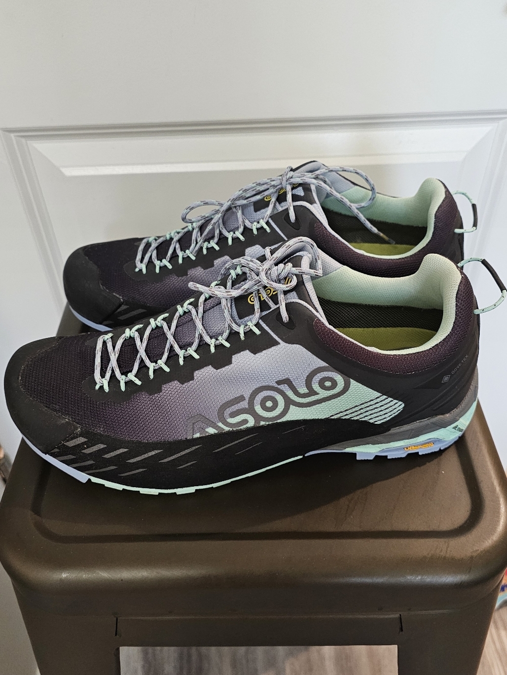 Asolo Gore-Tex Hiking Shoes Womens 9.5 Vibram GTX Waterproof Trail Lightweight - Picture 4 of 12